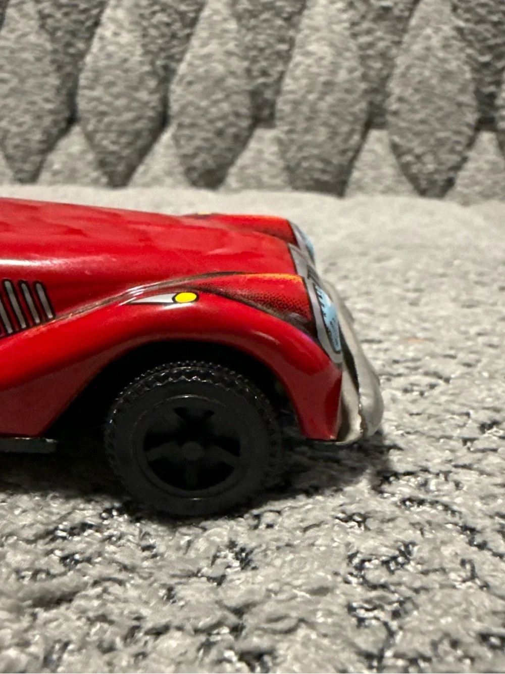 VINTAGE 1960S TIN PLATE FRICTION DRIVE KASHIWAI LUCKY TOY JAPAN MG SPORTS CAR